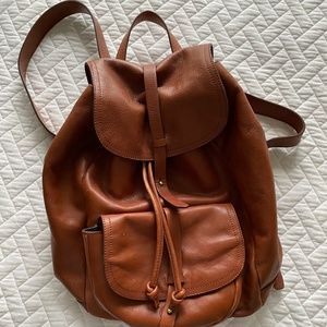 Leather book bag